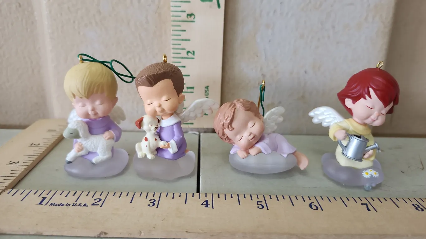 4 Hallmark Mary's Angels Ornaments