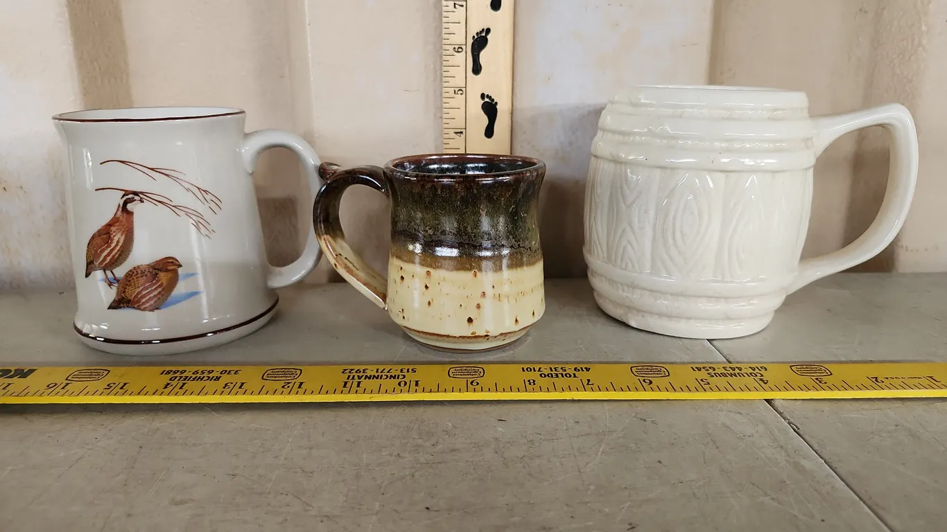 Assorted Mugs-Cracker Barrel, Signed, & Birds