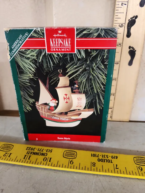 1992 Hallmark Keepsake Santa Maria Ornament