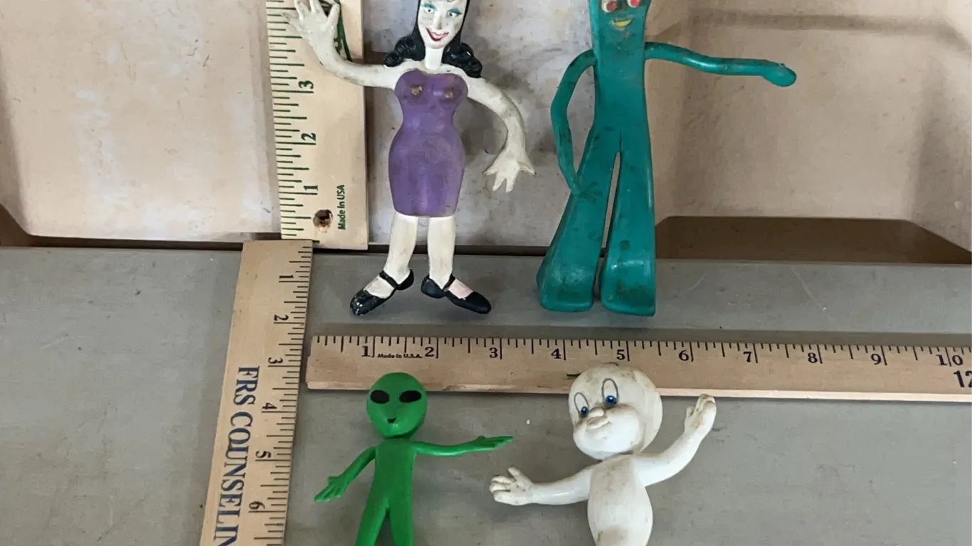 Vintage Toys-Casper, Gumbo (Damage), Natasha Fatale (Rocky & Bullwinkle Show), & Alien