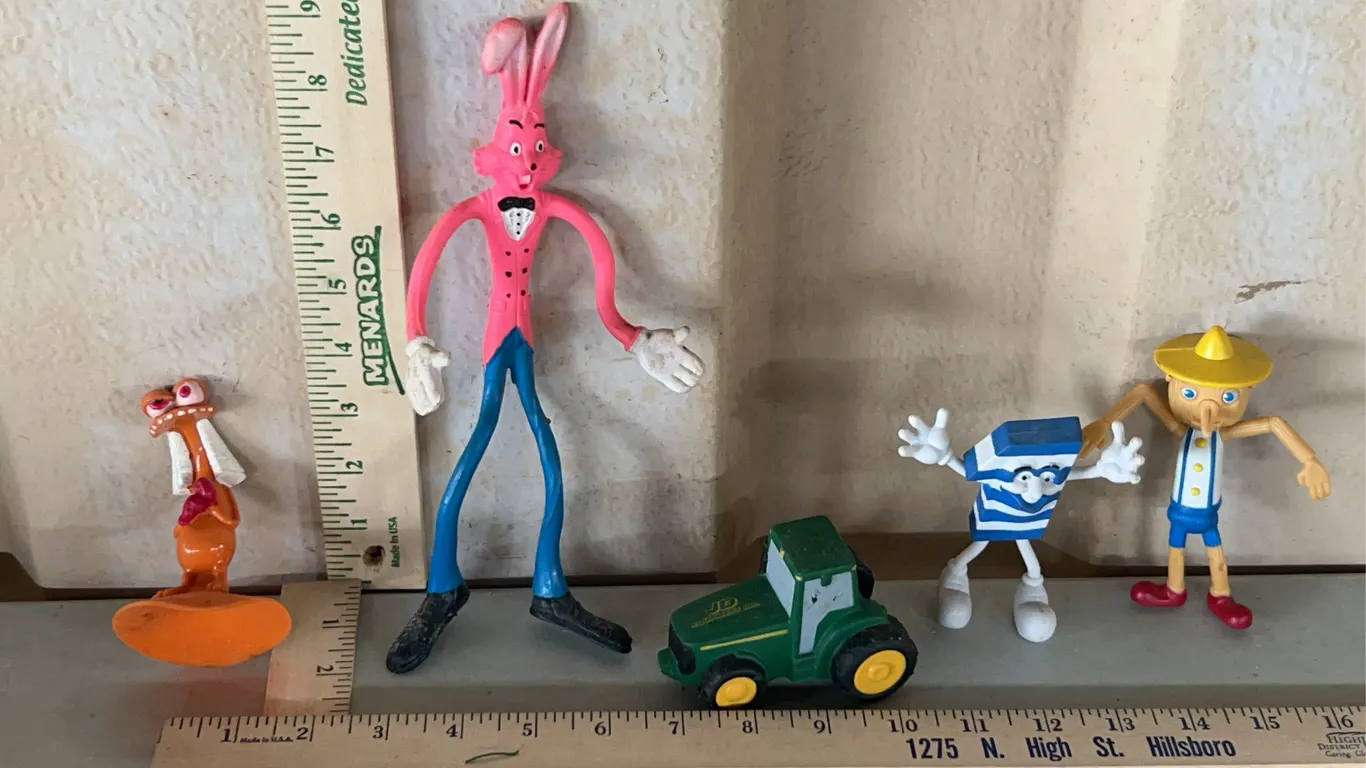 Toys-Pinocchio, JD Tractor, Etc.