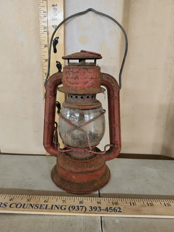 Vintage Dietz Lantern Glass Globe 8" Tall