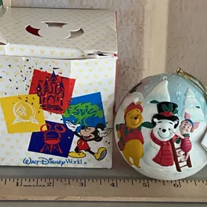 Vintage Disney Winnie The Pooh Ornament In Box
