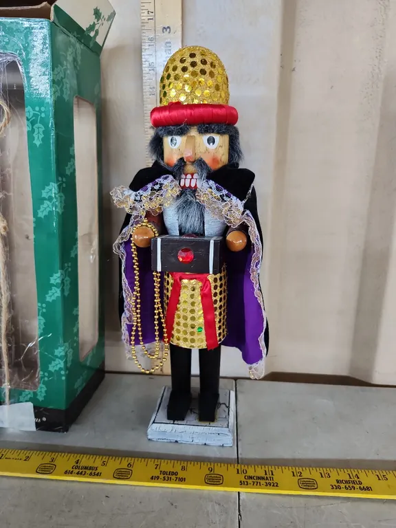 Wooden Nutcracker W/Box 15.5" Tall