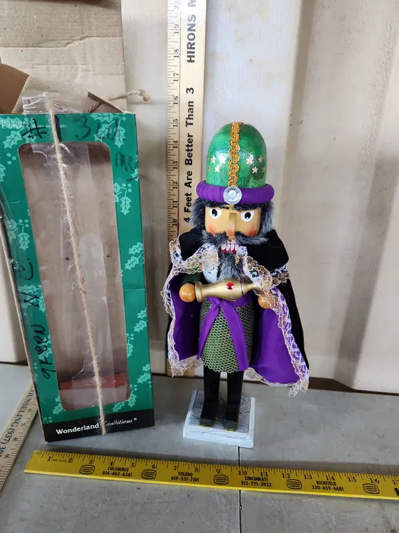 Wooden Nutcracker W/Box 15.5" Tall