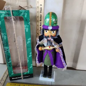 Wooden Nutcracker W/Box 15.5" Tall