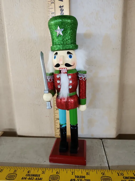 Wooden Nutcracker 10" Tall