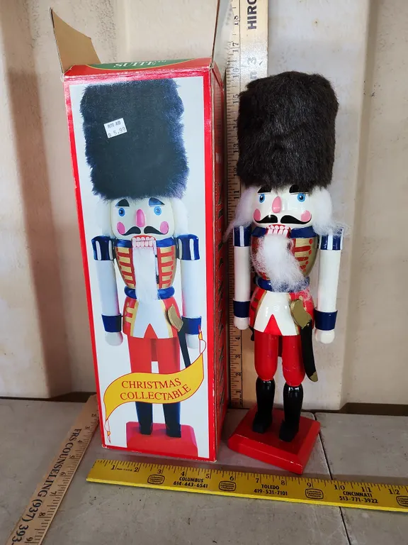 Wooden Nutcracker W/Box 15" Tall