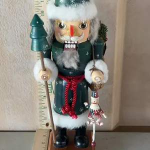 Wooden Nutcracker, Victorian Style 13" Tall
