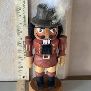 Wooden Nutcracker 11" Tall Sword Missing Handle
