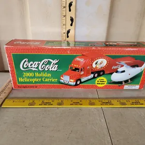 2000 Coca Cola Holiday Helicopter Carrier W/Box