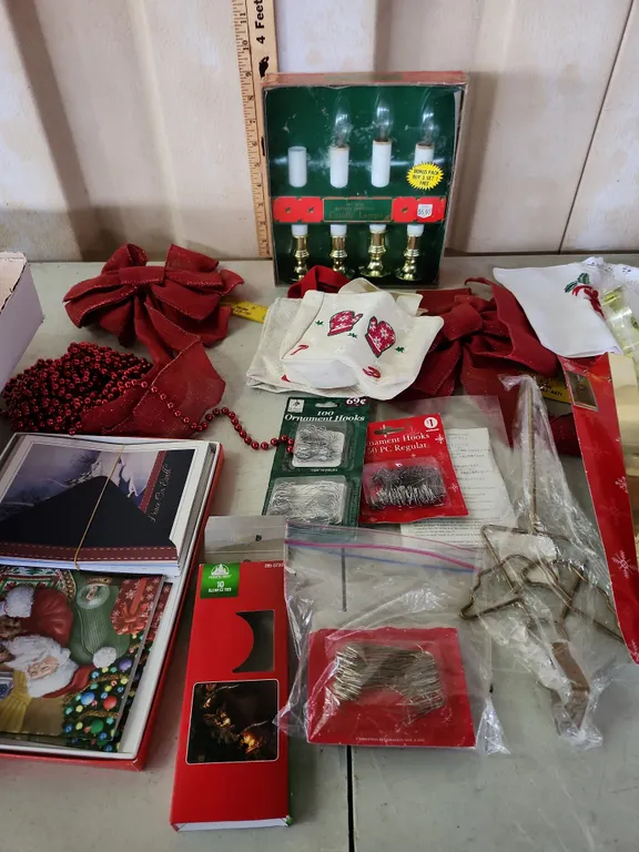 Bows, Candle Lights, Ornament Hooks, Etc.