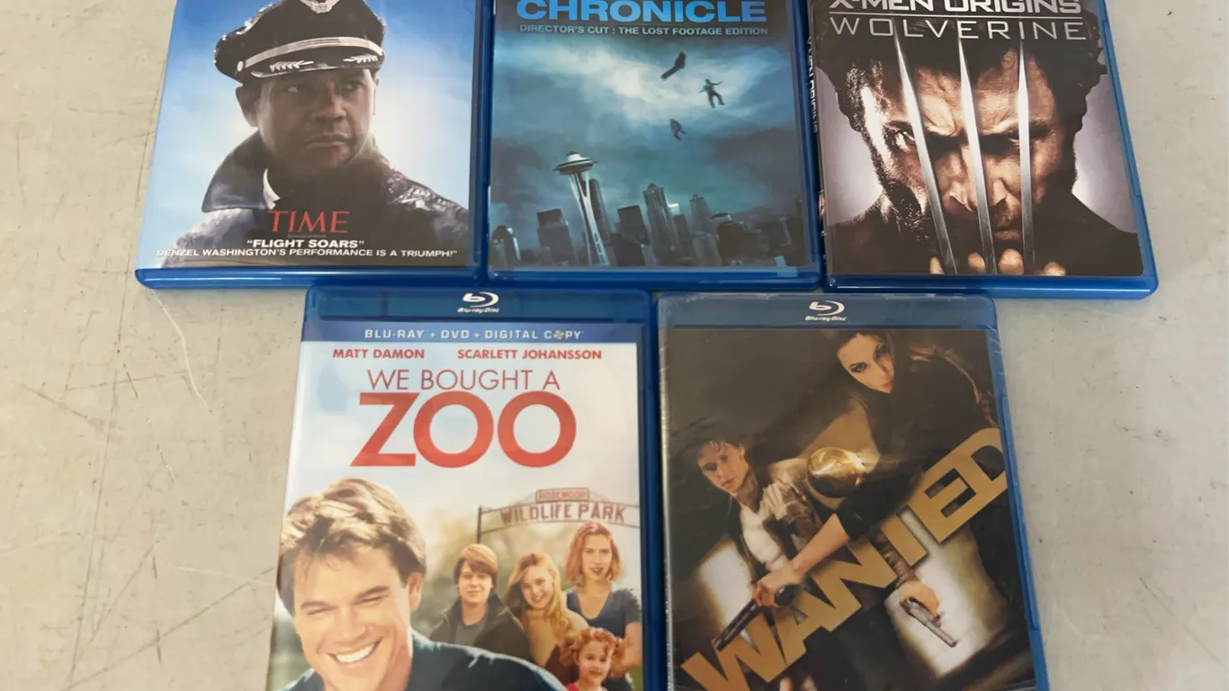 Bluray Movies, See Photos For Titles