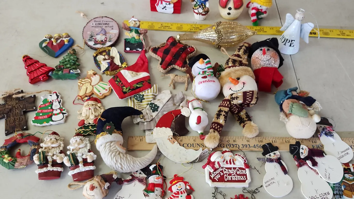 Assorted Christmas Ornaments, See Photos