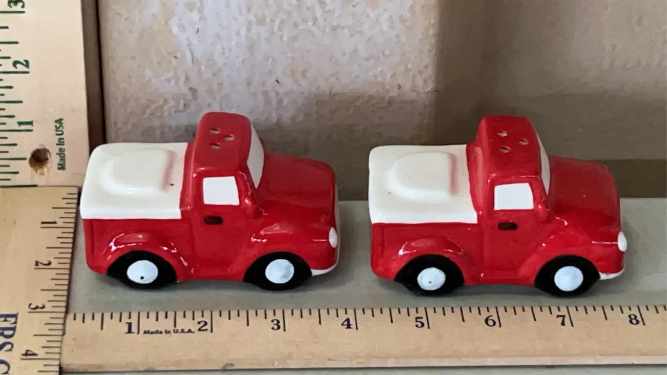 Ceramic Truck Salt/Pepper Shakers