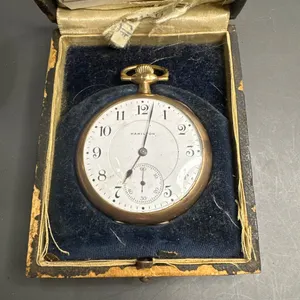 Hamilton Pocket Watch, 17 Jewels, Early 20th Century with Original Box