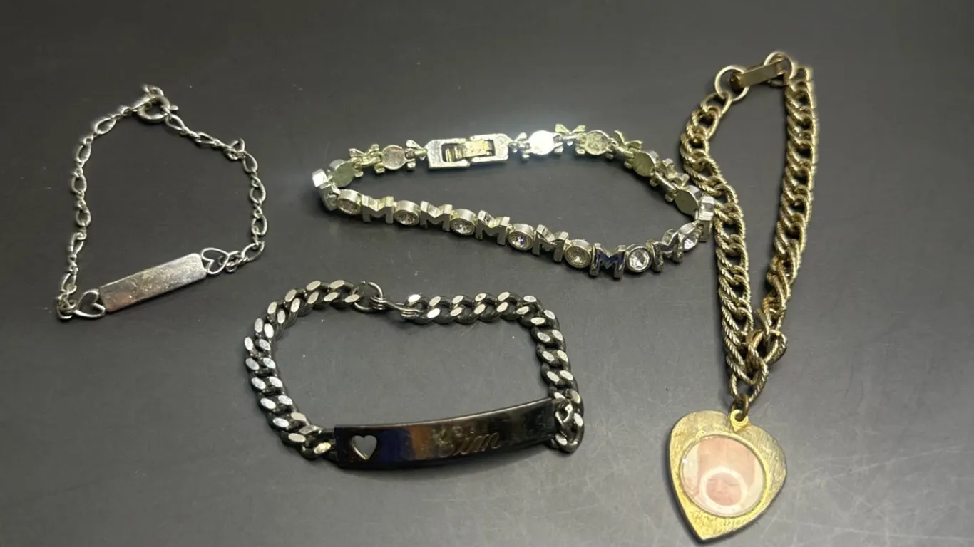 Metal Bracelets with Decorative Elements