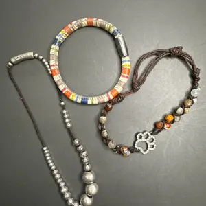 Three Mixed-Media Bracelets in Various Styles