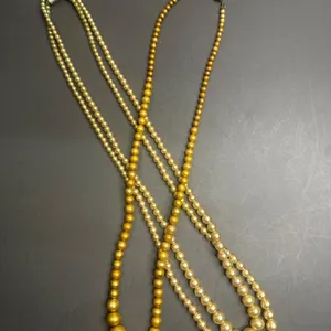 Two-Strand and Single-Strand Beaded Necklaces with Decorative Clasps