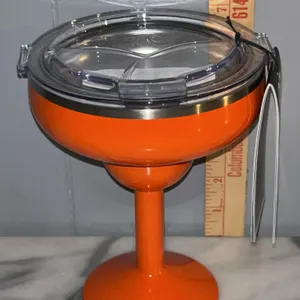 New Orca Rita 13 oz Insulated Margarita Cup Persimmon/Orange