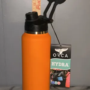 New Orca Hydra 34 oz Insulated Tumbler Bottle Blaze Orange
