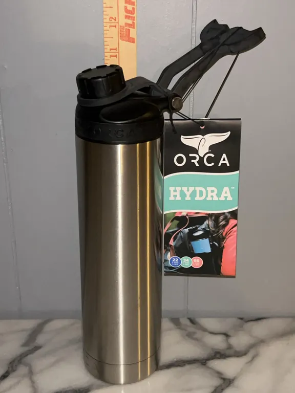 New Orca Hydra 22 oz Insulated Tumbler Bottle Stainless Steel