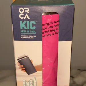 New Orca Kic "Keep It Cool" Universal Insulated Beverage Holder Pink - Compatible W/12 oz Slim Cans,