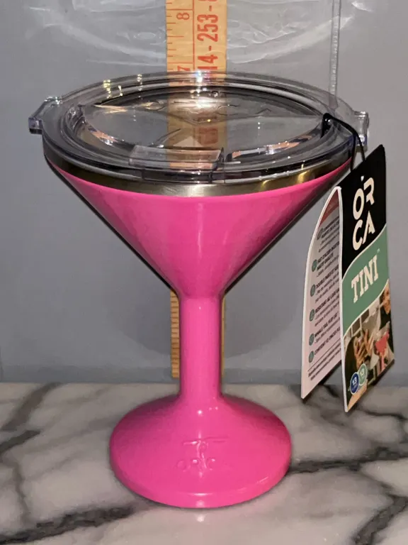 New Orca Tini 13 oz Insulated Martini Cup Pink