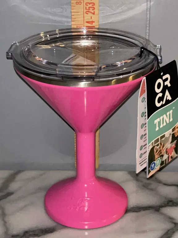 New Orca Tini 13 oz Insulated Martini Cup Pink