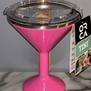 New Orca Tini 13 oz Insulated Martini Cup Pink