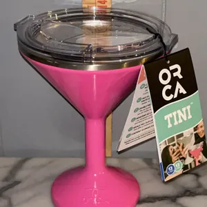 New Orca Tini 13 oz Insulated Martini Cup Pink