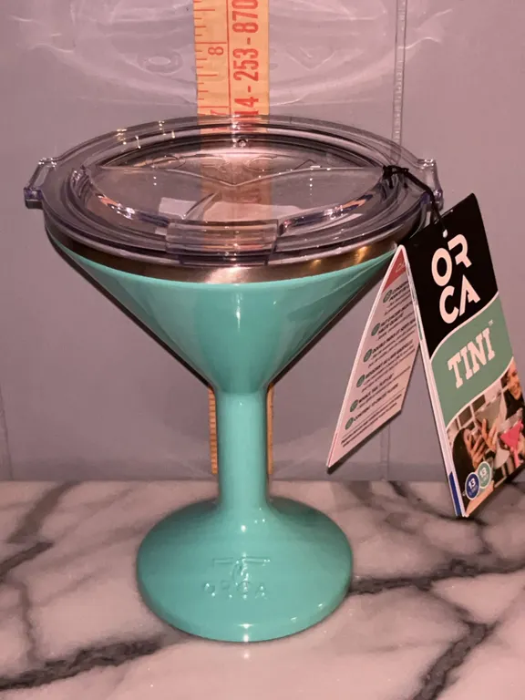 New Orca Tini 13 oz Insulated Martini Cup Seafoam