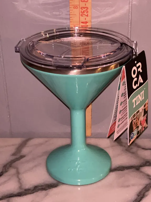 New Orca Tini 13 oz Insulated Martini Cup Seafoam