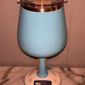 New Orca Vino 15 oz Insulated Wine Cup Light Blue
