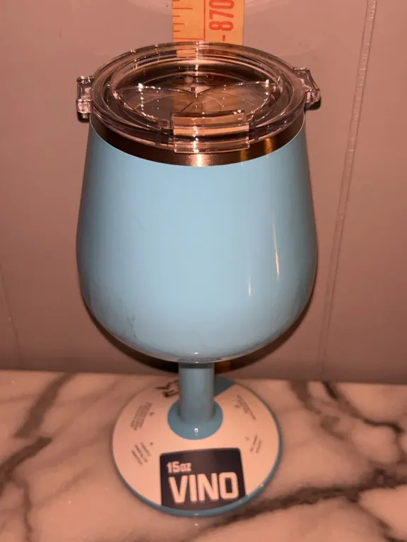 New Orca Vino 15 oz Insulated Wine Cup Light Blue