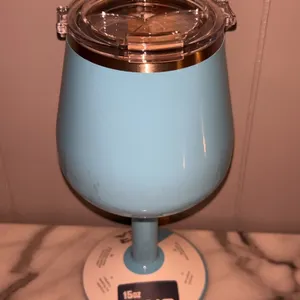 New Orca Vino 15 oz Insulated Wine Cup Light Blue