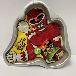 Wilton 1994 Power Rangers Red Ranger Cake Pan with Inserts
