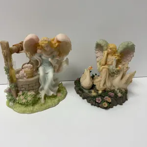 Two Angel Figurines, Roman Seraphim Classics and Young's China