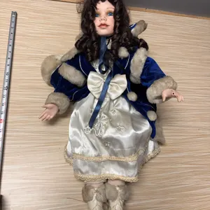Wind up Musical Doll “we wish you a merry Christmas” WORKS