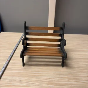Cast Iron Wood Benches for Dolls