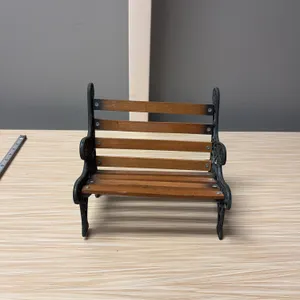 Cast Iron Wood Benches for Dolls