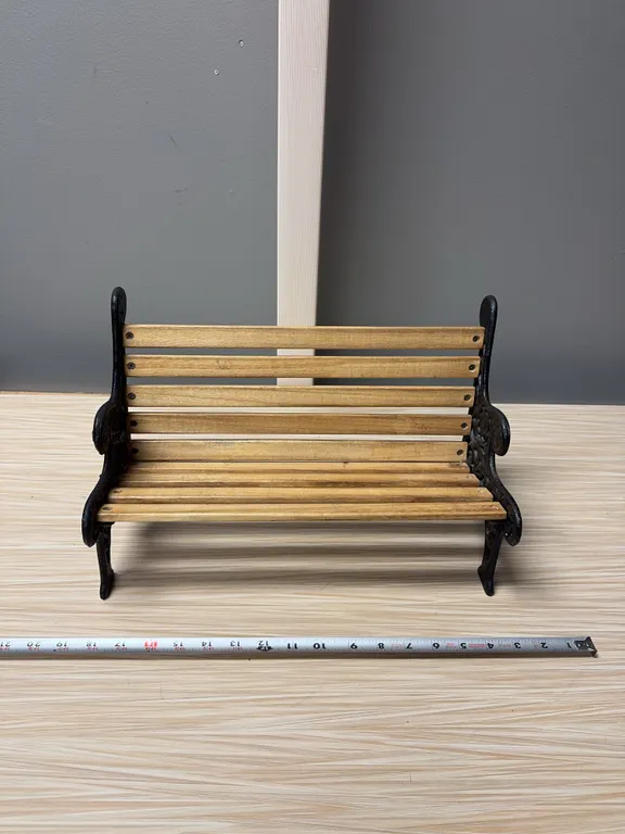 Xl Cast Iron Wood Benches for Dolls