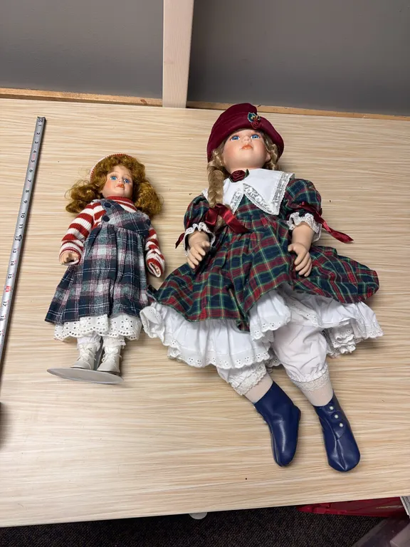 2ft Doll / misc porcelain dolls
