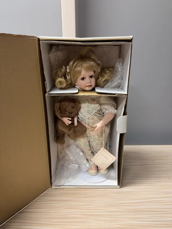 Mommy, please can I keep him Jennifer a fine porcelain doll
