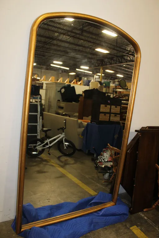 Massive Arched Floor Mirror
