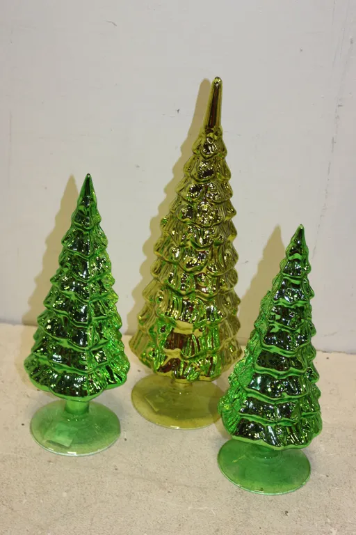 Glass Christmas Trees