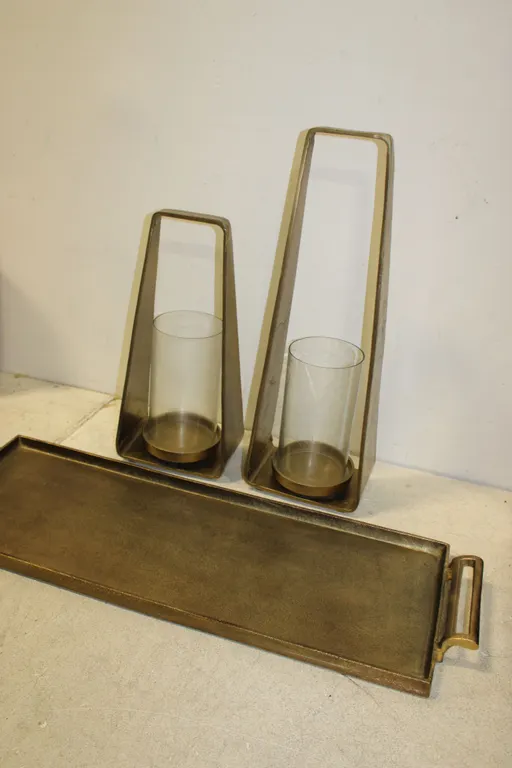 Candleholders & Tray