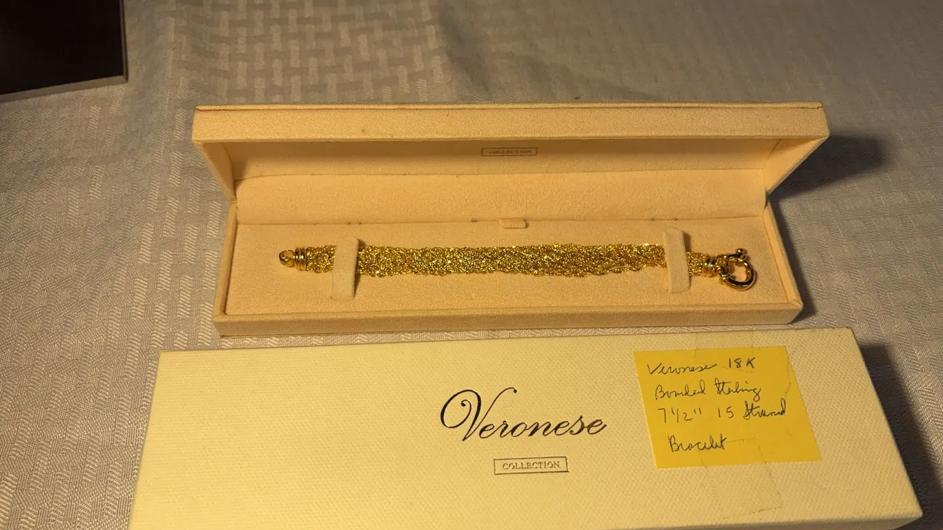 Veronese 18K Bonded Sterling Bracelet