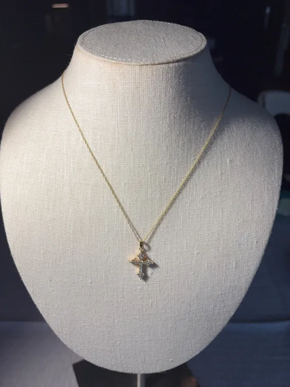 14K Chain and Cross