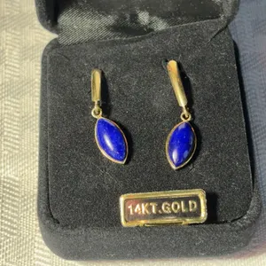 14K Lapis Earrings